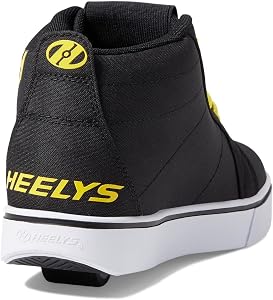 靴 YELLO Risktaker Mid Heel Sneakers BLACK Heelys Racer South Park, Black/Yellow, 10 Women/9 Men : Amazon.ca
